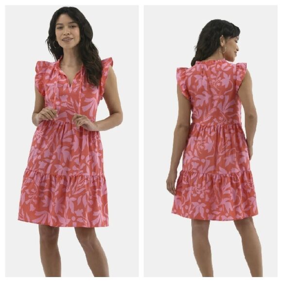 Bright & Fun Layered Summer Dress - Picture 1 of 5